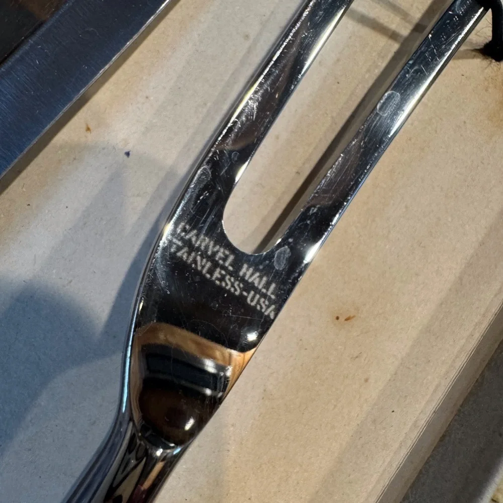 Vintage Carvel Hall 2 piece stainless steel carving set - Knife and fork set